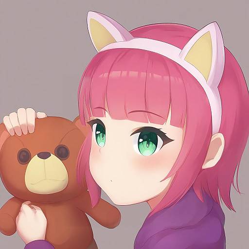 Illustration of Annie (league of legends), league of legends in the style of Onikokko