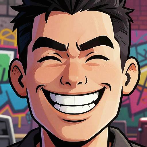 Troll Face Comic Urban Illustration