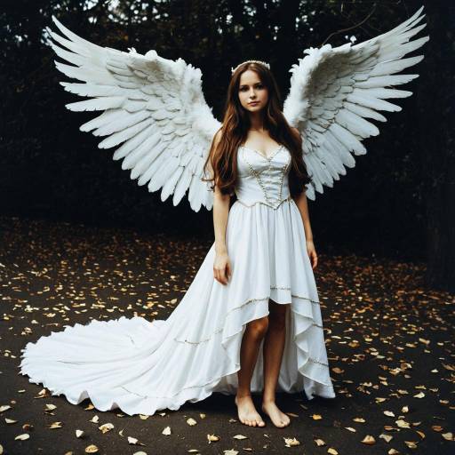 Elegant Fallen Angel Costume Design