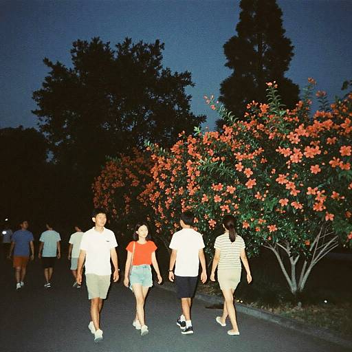 Vintage Twilight Street Walk