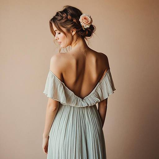 Elegant Bohemian Fashion Photography Shot