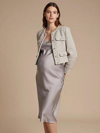 Editorial Maternity High-Fashion Portrait Minimalist