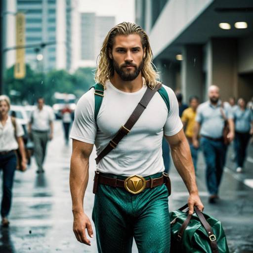 Realistic Aquaman in Classic Costume