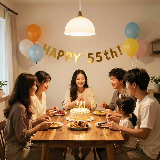 55th Birthday Celebration with Family and Friends