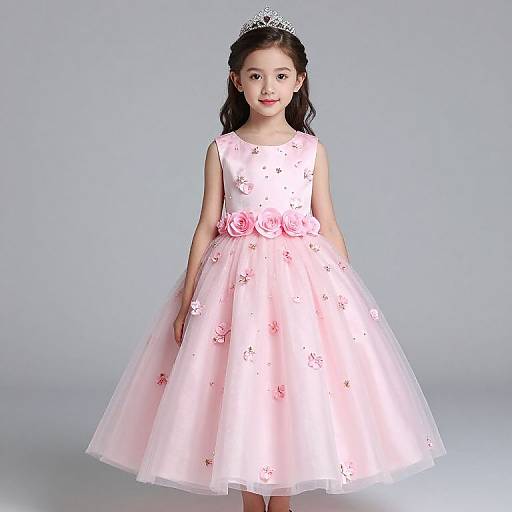 Formal Princess Flower Girl Dress