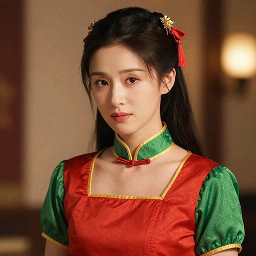 Close-Up of Woman in Costume