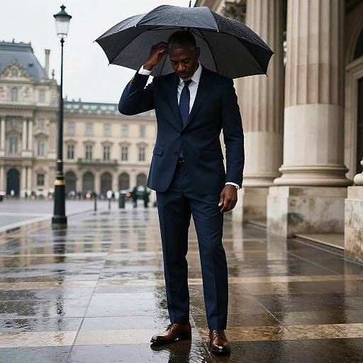 Sophisticated Portrait in Historic Plaza