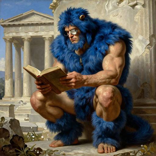 Neo-Classical Marvel Beast Reading