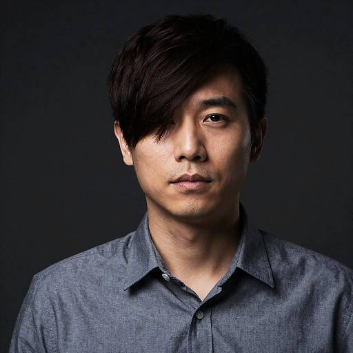 Moody Portrait of an Asian Man