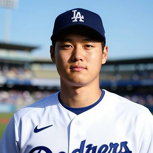 Shohei Ohtani in Dodgers Uniform
