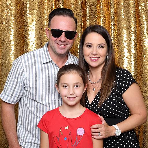 Vibrant Family Photo Booth Portrait