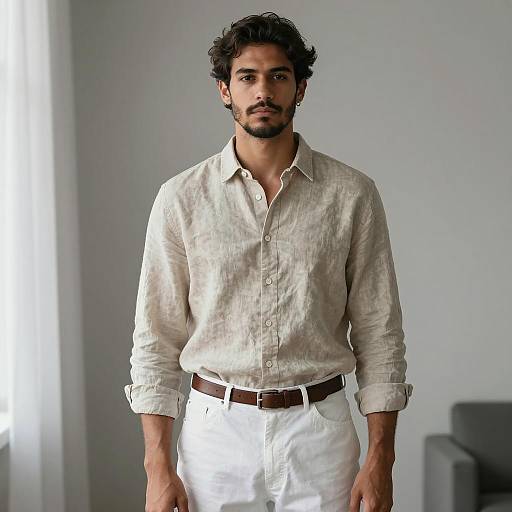 Photorealistic Portrait of Handsome Young Man