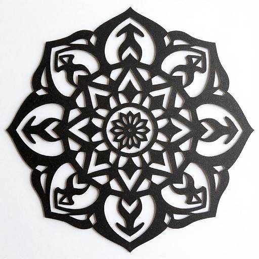 Intricate Laser-Cut Mandala Paper Art