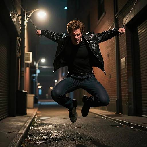 Miles Morales Web Swinging Cinematic Scene