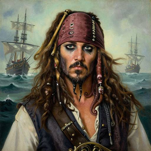 Davy Jones Oil Portrait Masterpiece