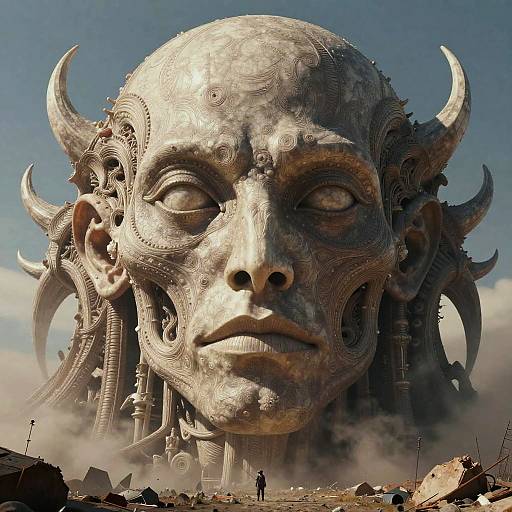 Colossal Giger-Inspired Ultradtetailed Portrait