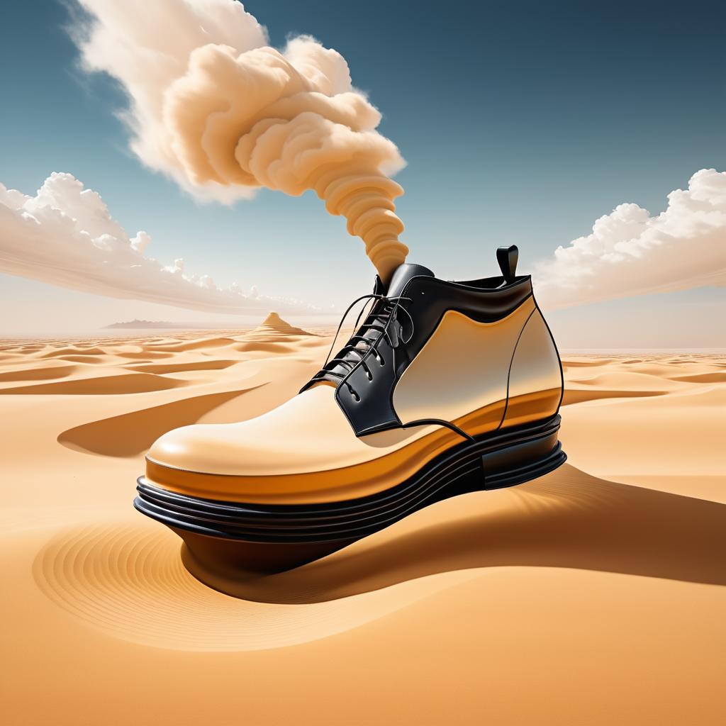 Mystical Oversized Shoe in Desertscape