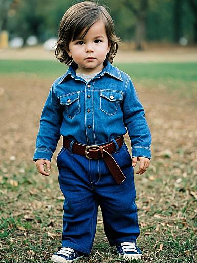 Toddler Boy in Sebastian Costume Outdoors