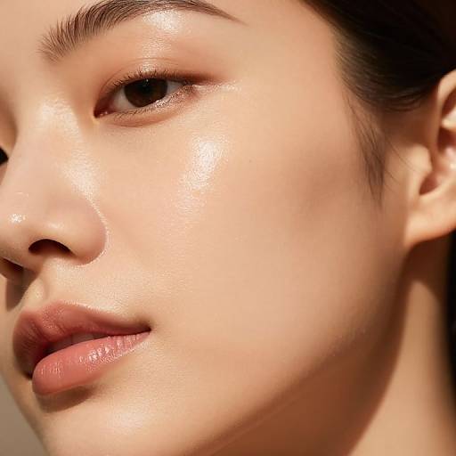 Realistic Female Skin Dewy Texture