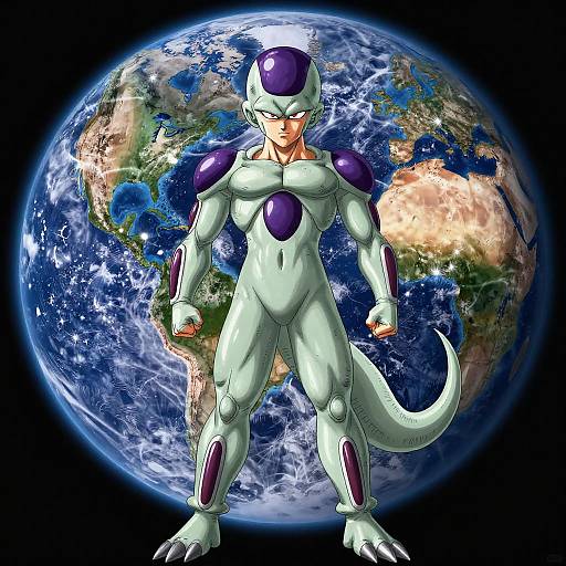 Frieza Full Body Portrait on Earth