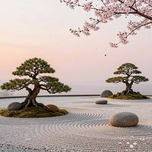 Minimalistic Zen Garden Aesthetic