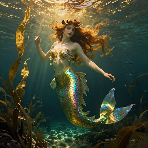 Art Nouveau Mermaid Princess Realm