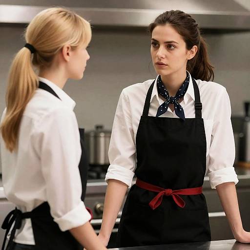 Intense Exchange in a Kitchen Setting