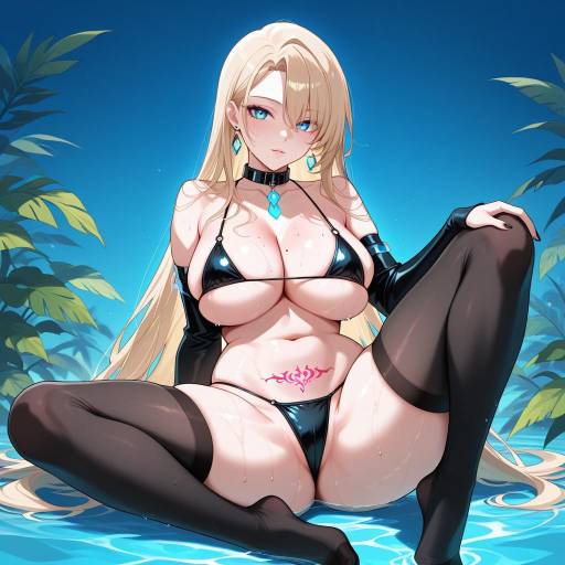 Elegant Figure in Jungle Terrain Elegant Figure in Jungle Terrain