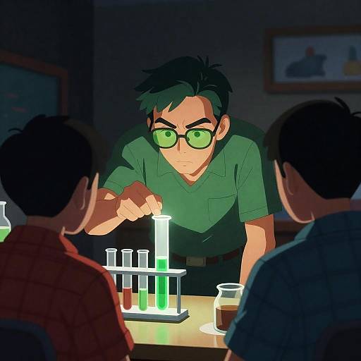 Intriguing Meeting in a Dim Room