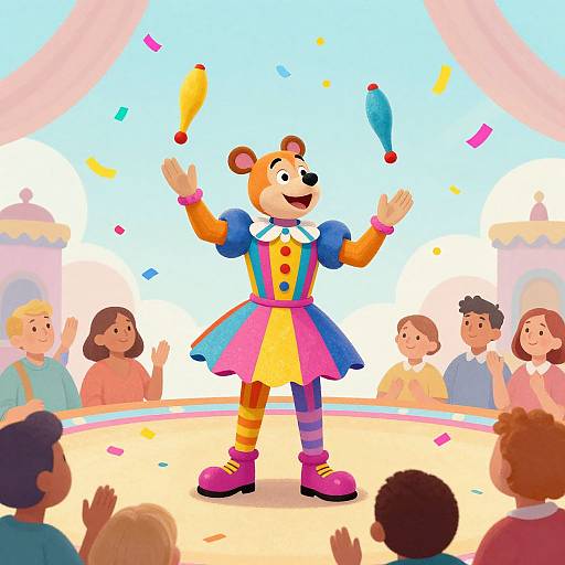 Noseybonk's Whimsical Circus Performance