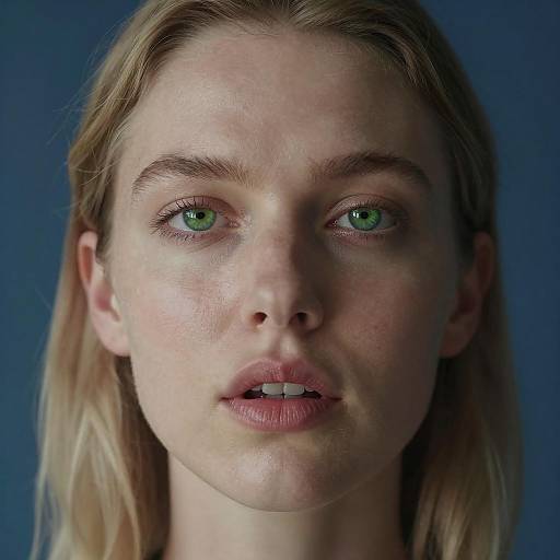 Portrait of a Woman with Green Eyes