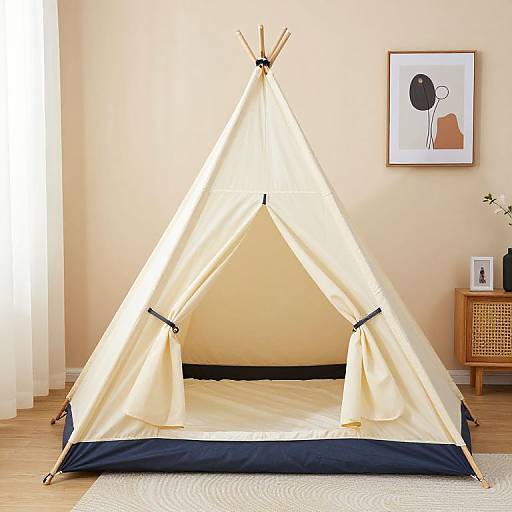 Cozy Bed Dream Tent Illustration