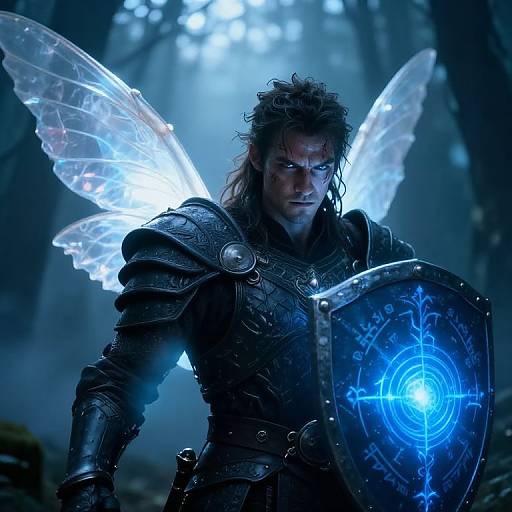 Warrior Fairy in Mystic Twilight