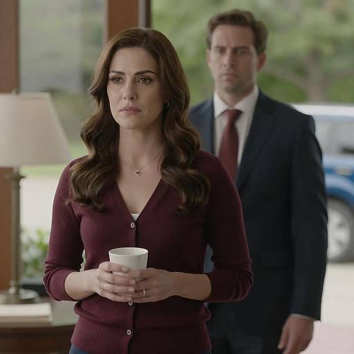 Indoor Portrait of a Serious Couple