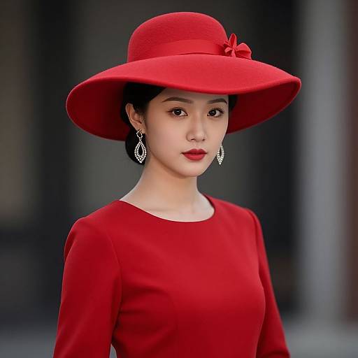 Realistic Bulma in Red Dress