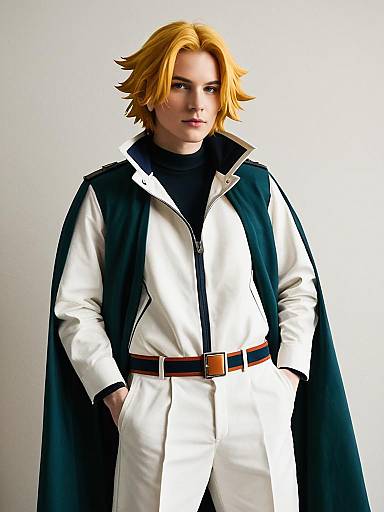 Man Cosplaying as Wolfram from My Hero Academia