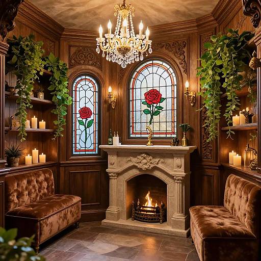 Fairytale Beauty and the Beast Bathroom