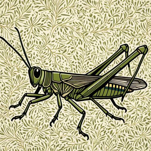 Grasshopper Doodle Art Print