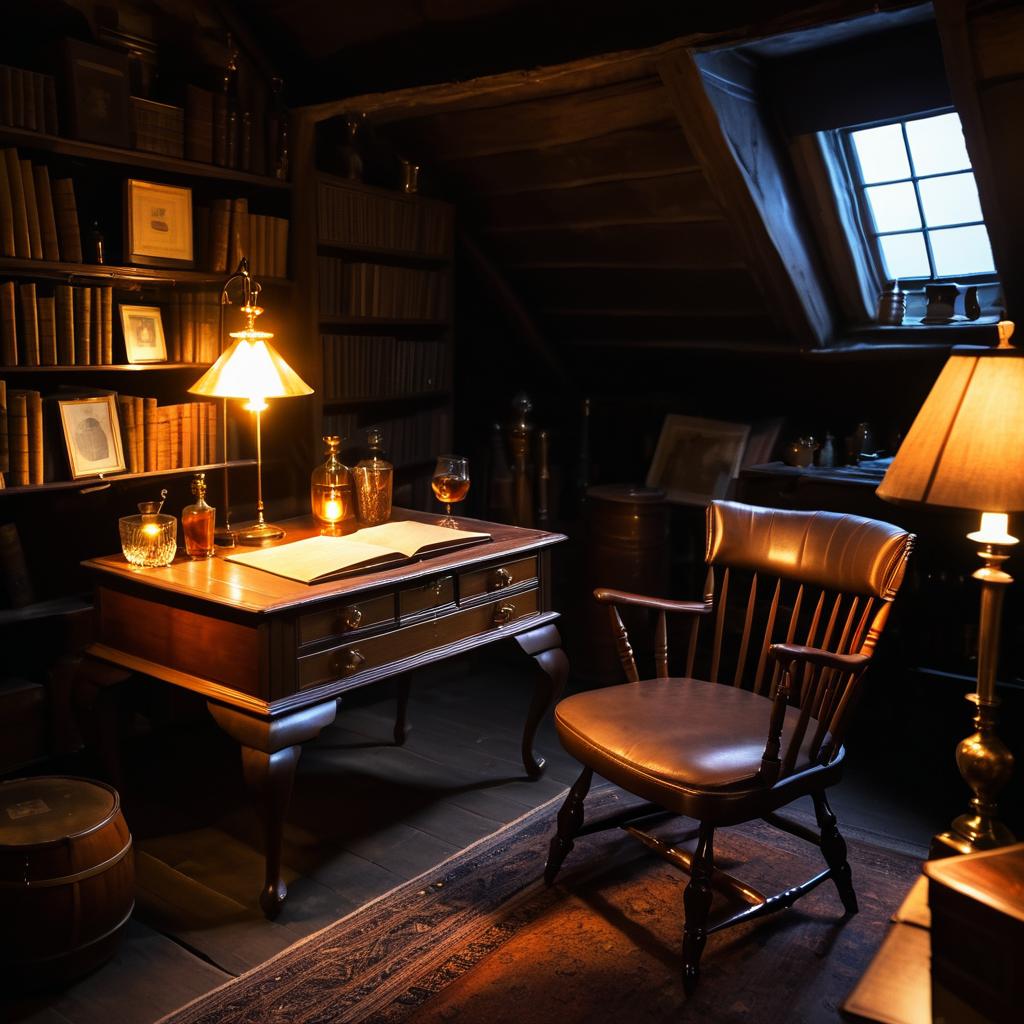 Cozy Vintage Attic with Scotch Ambiance