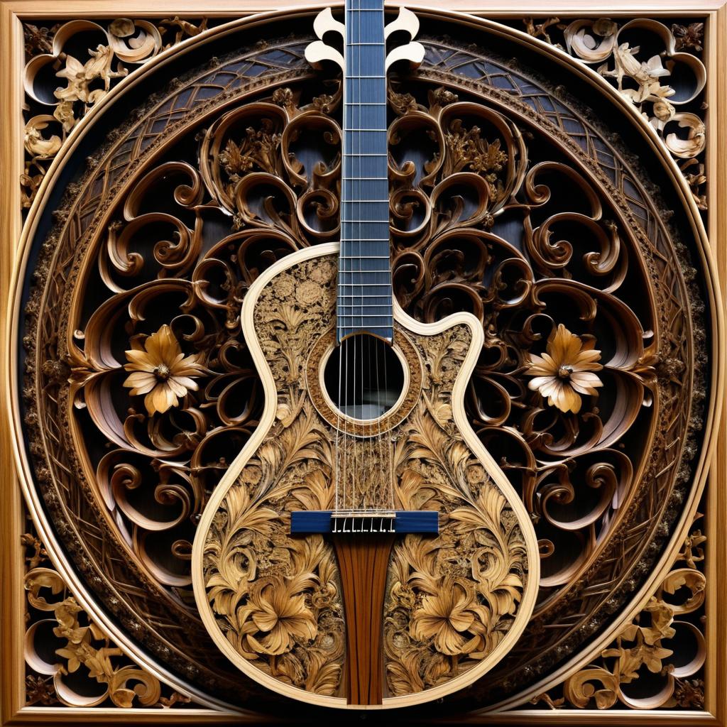 Intricate Guitar Art in Classic Styles