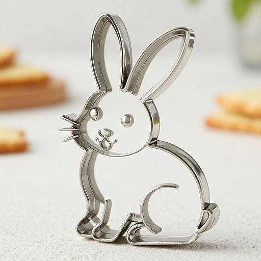 Bunny Shaped Stainless Steel Cookie Cutter
