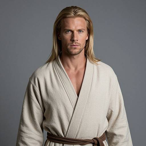 Portrait of Blond Man in Robe