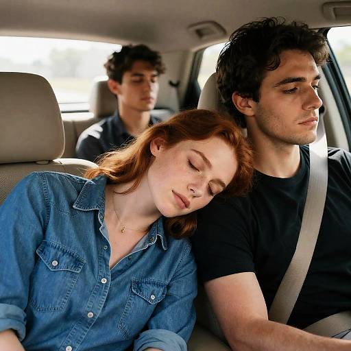 Intimate Moment in a Car