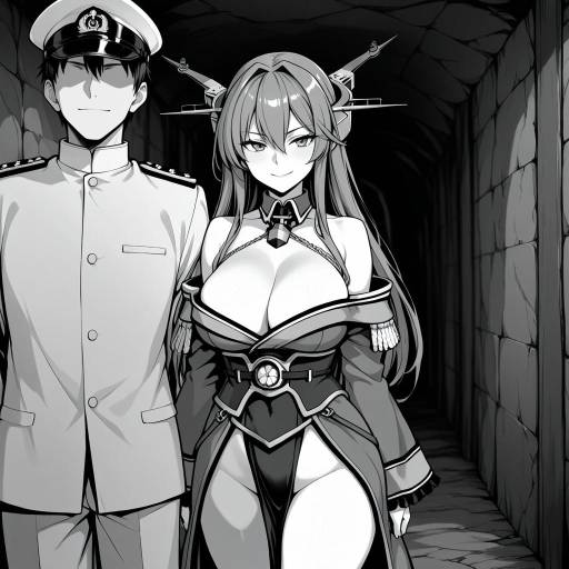 Assertive Admiral in Comic Style