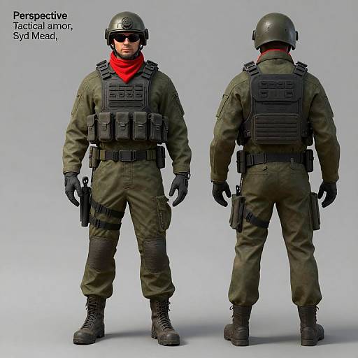 Tactical Armor Soldier Concept Art