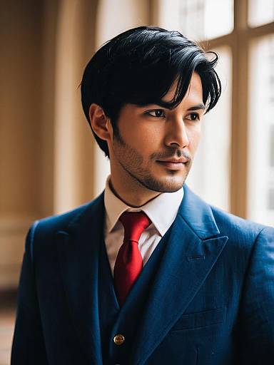 Lifestyle costume photo of Arsene lupin iii. Cosplay clothes