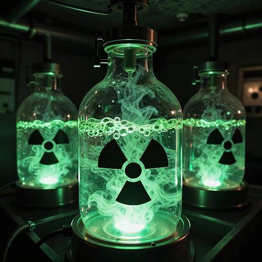 Radioactive Goo in Biohazard Canisters