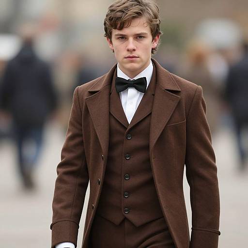 Victorian Era Brown Coat Portrait