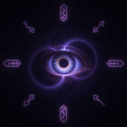 Ouroboros Serpent Eye: Violet Kaleidoscope Sigil