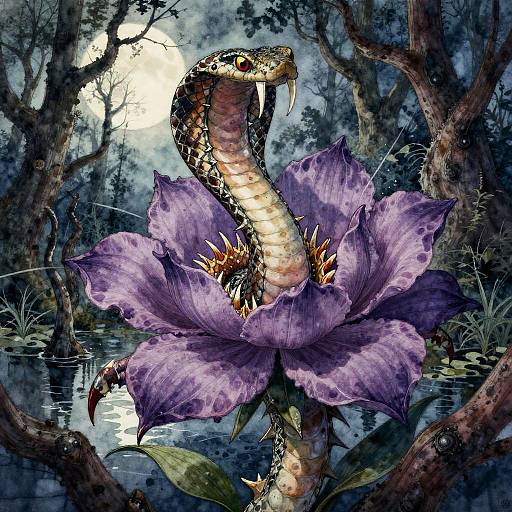 Fierce Floral-Animal Fusion Art